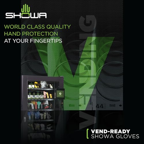 SHOWA Atlas 620 Double-Dipped PVC Chemical Resistant Gloves, Rough Finish Grip, Seamless Cotton Liner - size: XX-Large, style: Vending 12-pack