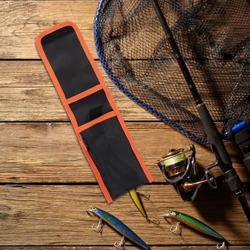 Thickened Oxford Fishing Gear Storage Bag, Large Capacity Lure Storage Wallet with Tool Organizer, Soft Bait Tackle Bag for Fishing and Camping Use