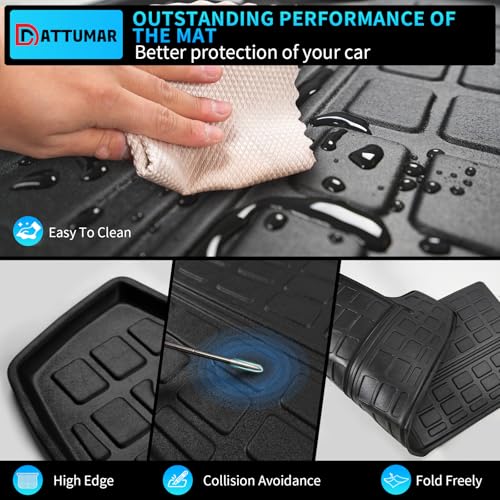 Back Seat Cover Compatible with 2010-2024 Toyota 4 Runner 7 Seat Kick Mats TPE All Weather Back Seat Cover Protector 2023 4Runner 7-Seater Accessories (2nd Row Backrest Mats) - size: 2nd Row Backrest Mats