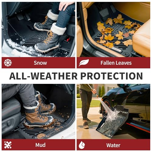 YITAMOTOR Floor Mats Fit Toyota Sienna 7 Seats 2021-2026 (Not Fit 25 26 Platinum), TPE All-Weather Custom Fit Floor Liners for Sienna XLE/XSE/Limited/Edition, 1st & 2nd & 3rd Row & Cargo Liner, Black - style: 2021-2026 Toyota Sienna 7 Seat Floor Mats Full