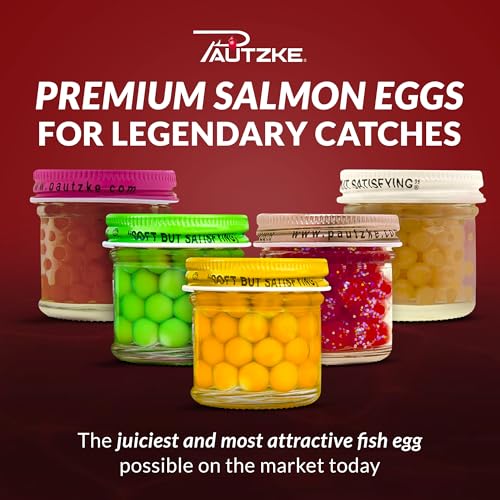 Pautzke Balls O' Fire Salmon Eggs Bait - Real Salmon Eggs for Trout Fishing, Soft Fish Eggs for Salmon Fishing, Can Be Used as Single Egg Salmon Bait or Salmon Egg Sacks - color: 3-Tyee