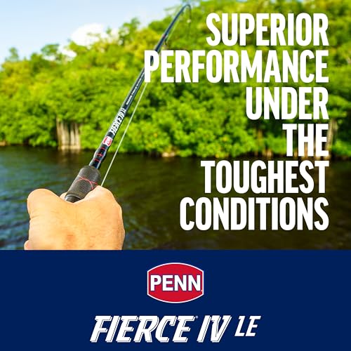 Penn Fierce IV Spinning Reel and Fishing Rod Combo - size: 2500 Size Reel - 7' - Medium Light - 1pc, style: Fierce IV Le