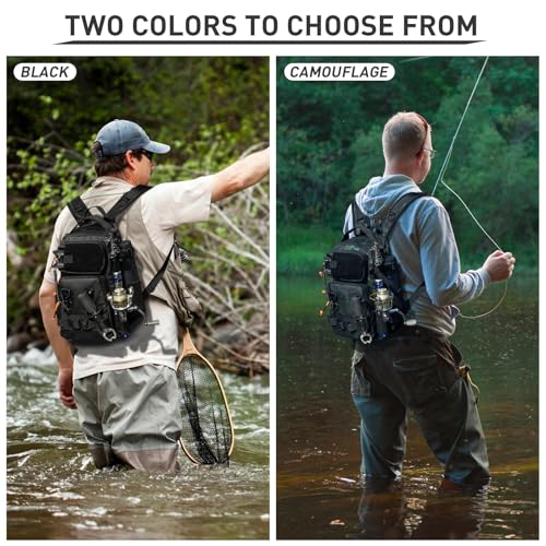 THKFISH Fishing Tool Kit, Backpack and Tackle Box with Tackle Included Lures Hooks Sinkers Accessories Kit,Pliers, Fish Lip Gripper, Fishing Gear and Fishing Gift for Men - color: Camo-462pcs