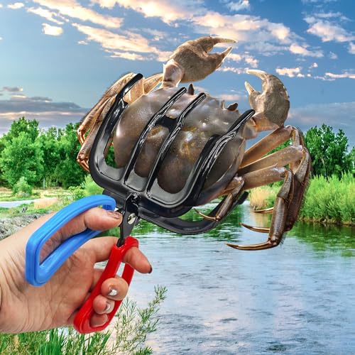 3 Claw Fish Gripper, 2026 Upgraded Metal Fishing Pliers Gripper, Multifuctional Fish Grippers for Fishing, Fish Grabber Tool for Most Freshwater Fish and Crab - size: 2pcs 3 claw