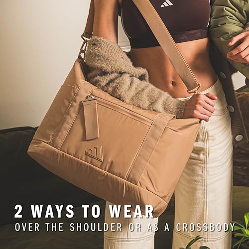adidas All Me Tote - color: Warm Sandstone Beige