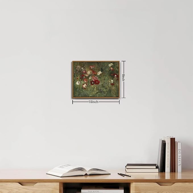 OIQArtOIQ Vintage Landscape Canvas Wall Art Framed Natural Scenery Painting