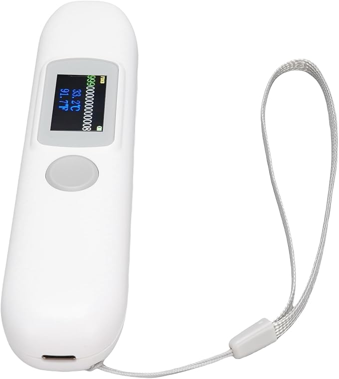 Pet Microchip Scanner, Animal Microchip Reader with 1.14 Inch Color Screen, ISO 11784/11785 FDXB Chip, Temperature Display, for Pet Management