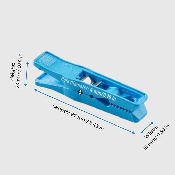 Clothes Pins – Heavy-Duty Plastic Clothes Pins – Clothespins for Hanging Clothes, Drying, Clipping – Laundry Clips for Drying Clothes with Pinch Mechanism - Sky Blue, 40 Packs