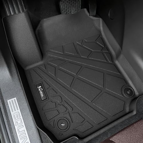 KARPAL Floor Mats for 2018-2024 Chevy Equinox (Not for EV) & GMC Terrain, All-Weather TPE Custom Fit Floor Liners Car Accessories - style: 2018-2024 | For Chevy Equinox | 1st & 2nd Row