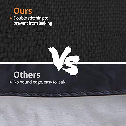 iCOVER Center Console Boat Cover, 600D Heavy Duty Marine Grade Waterproof Tear Resistant Boat Covers, Fits Boats 17'-19' Long Beam Width up to 102", Trailerable Boat Cover with Support Pole, Black - color: Black, size: 17ft-19ft long and beam width up to