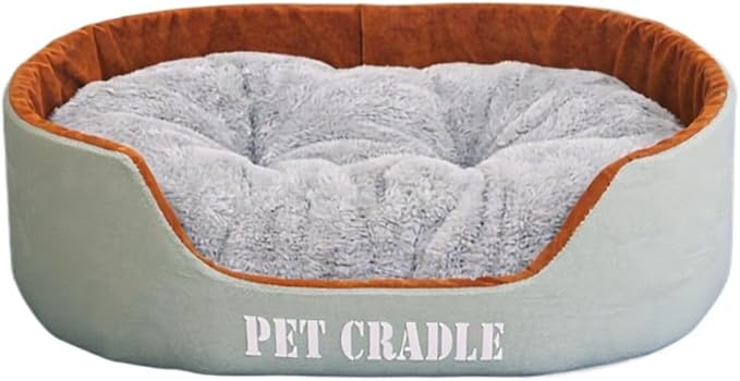 Dog Bed Orthopedic Dog Couch Bed, Waterproof Pet Bed with Removable Washable Mat & Non-Slip Bottom(Grey,27.56''X19.69')