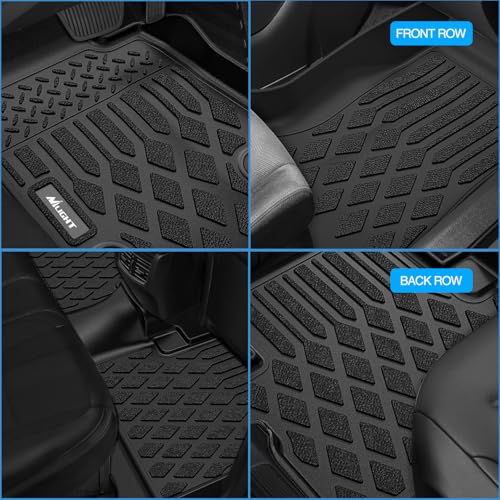 Nilight TPE Floor Mats for Dodge Ram 1500 2500 3500 Bench Seat Crew Cab 2013 2014 2015 2016 2017 2018 & Ram 1500 Classic 2019 2020 2021 2022 2023 2024 All Weather Custom Fit Heavy Duty Floor Liners - color: 2013-2018 Dodge Ram Crew Cab|Bench Seat