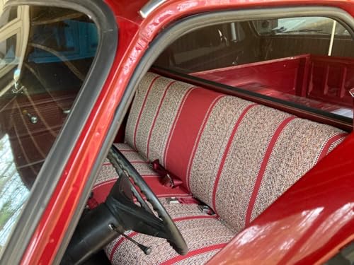 West Coast Auto Universal Baja Saddle Blanket Bench Full Size Seat Cover Fits Ford, Chevrolet, Dodge, and Full Size Pickup Trucks (Red) - color: Red
