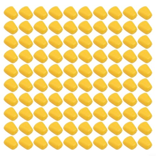 100pcs Soft Silicone Fake Corns Fishing Lures Artificial Floating Maize Bait for Carp Crucian Grass Carp Freshwater Sea Fishing