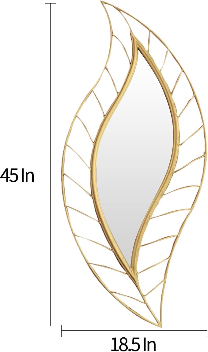 ironsmithn Leaf Teardrop Mirror