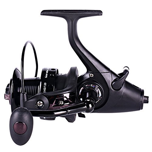 Sougayilang Spinning Fishing Reel 12+1BB Metal Body Smooth Carp Spinning Reels for Saltwater Freshwater Fishing - color: BE5000