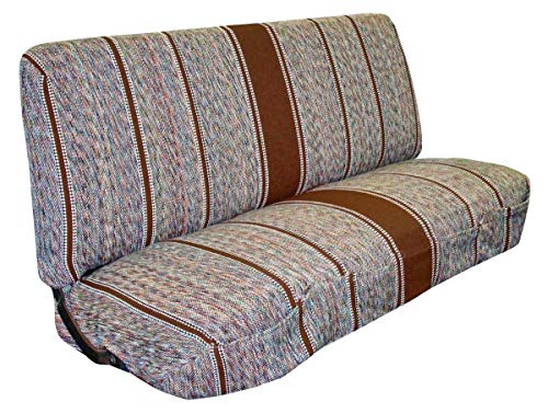 West Coast Auto Universal Baja Saddle Blanket Bench Full Size Seat Cover Fits Ford, Chevrolet, Dodge, and Full Size Pickup Trucks (Brown) - color: Brown