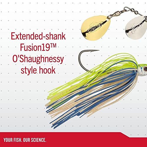 Berkley Power Blade Compact Fishing Spinnerbaits - color: Bama Bream/Gold + Gold, size: 3/8 oz - Willow Willow