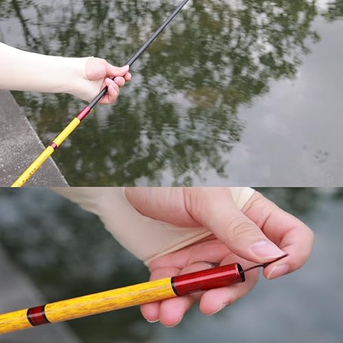 Carbon Fiber Tenkara Fishing Rod Kit Bank Poles for Catfishing All Waters - size: 5.9Ft