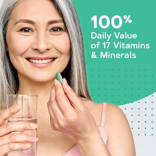 GNC One Daily Multivitamin 50 Plus | Science-Backed Formula | 60 Caplets