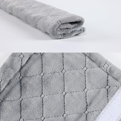 Amooca Soft Automotive Seat Belt Cover Seatbelt Shoulder Pad Neck Protector Cushions Universal Fit SUV Trucks Backpack Light Grey Extra Long 15.7in - color: Light Grey, size: 15.7in-1pc
