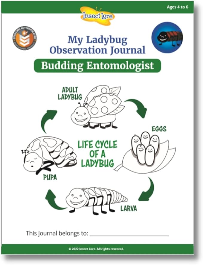 Insect Lore Ladybug Land | Ladybug Growing Kit Habitat | Redeem Voucher For Live Ladybug Larvae
