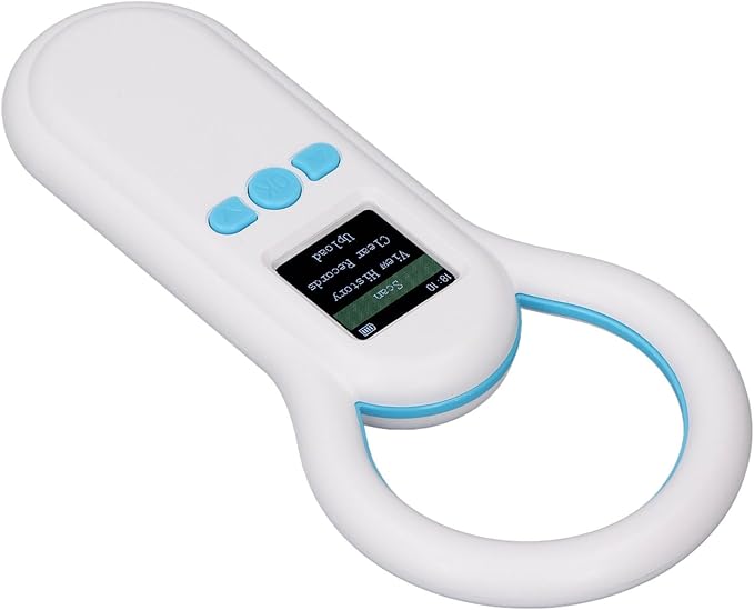 Zunate Animal Microchip Scanner with 1.44 Inch TFT Screen, USB 2.0 and Bluetooth 5.0 Connectivity, Reads ISO 11784/85 FDXB Pet ID Chips, 800mAh Battery