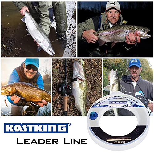 KastKing DuraBlend Monofilament Leader Line - Premium Saltwater Mono Leader Materials - Big Game Spool Size 120Yds/110M - size: 20 LB (Wound on Spool) 0.40mm
