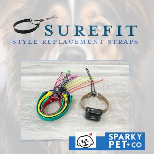 Replacement GPS eCollar with Adjustable Bungee, Multi-Hole Design, and Secure Toggle Closure for Small Dogs (Neon Pink, Small Neck)