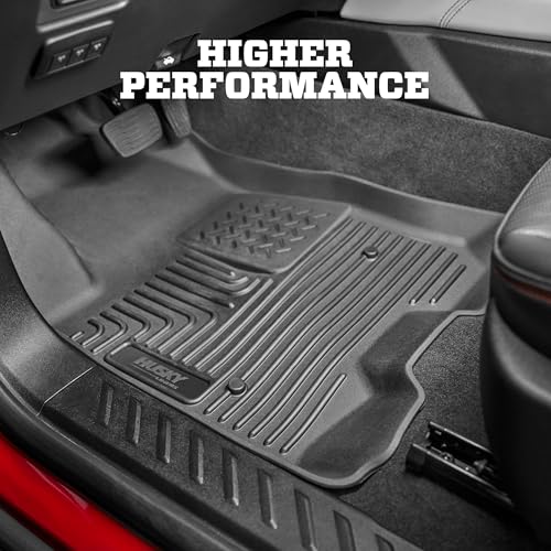 Husky Liners Weatherbeater Floor Mats | Fits 2007-2014 Chevrolet Suburban 1500 & GMC Yukon XL1500; 2007-2013 Cadillac Escalade EXT & Chevrolet Avalanche | Front & 2nd Row, 3-pc Black - 98261