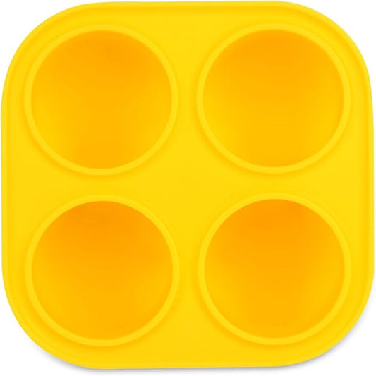 YeeBeny Dog Treat Molds for Freezer - Yellow Snack Tray for Small Dogs, Freeze Refill Treats, Easy to Clean Silicone Mold
