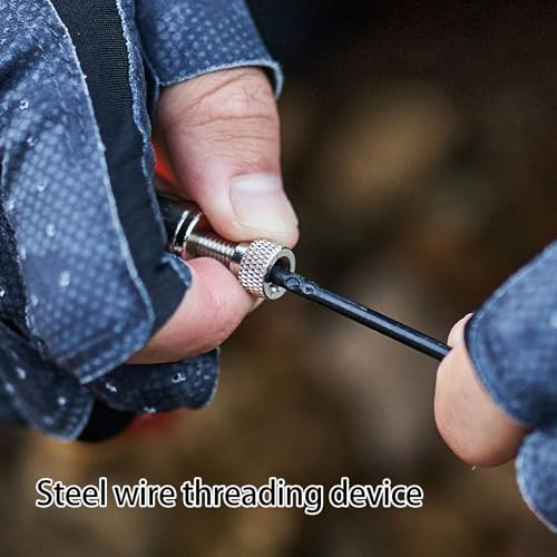 Stainless Steel Fish Holder for Secure Live Survival Fishing Gear Tool for Anglers Use Stainless Steel Stringer Keeper Live Holder - color: 5 meters