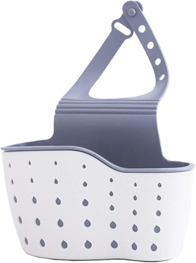 YYaaloa Sink Basket Sink Strainers Basket Kitchen Drain Shelf Sink Storage Holder (Style 2- Beige)