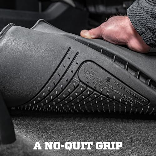 Husky Liners Weatherbeater Floor Mats | Fits 2007-2014 Chevrolet Suburban 1500 & GMC Yukon XL1500; 2007-2013 Cadillac Escalade EXT & Chevrolet Avalanche | Front & 2nd Row, 3-pc Black - 98261