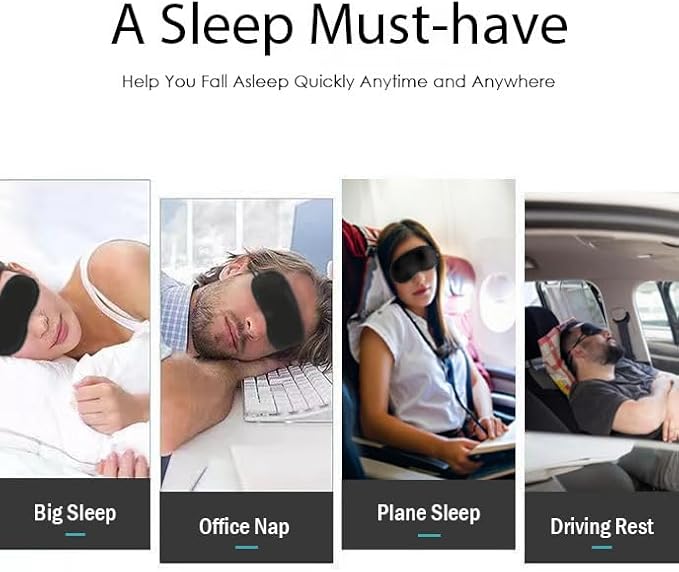 40 Pack Eye Mask - Light Blocking! Eyeshade for Sleep, Blindfolds for Party Games Travel Rest SPA Team Building, Disposable Sleep Mask for Women Men Kids, Eye Covers w/Adjustable Strap & Nose Pad