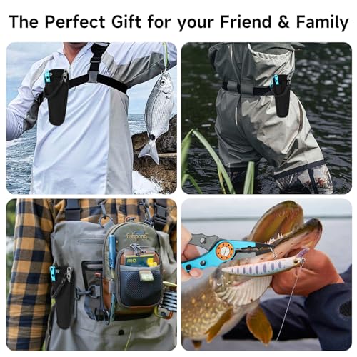 SANLIKE Aluminum Fishing Pliers Hook Remover Tungsten Carbide Braid Cutters | Tungsten Carbide Cutters Saltwater Resistant with Coiled Lanyard & Sheath - color: Light Blue