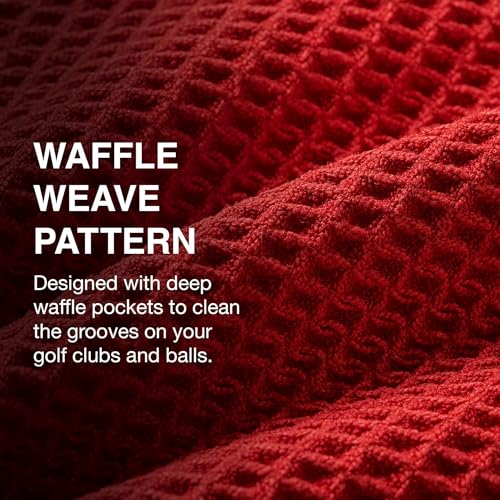 Ghost Golf Magnetic Towel (Caddie) - Ultra-Absorbent Microfiber Golf Towel | With Magnet for Golf Carts or Clubs - 18" x 40" Golfing Gear - Waffle Weave Pattern (Green) - color: Rifle Green