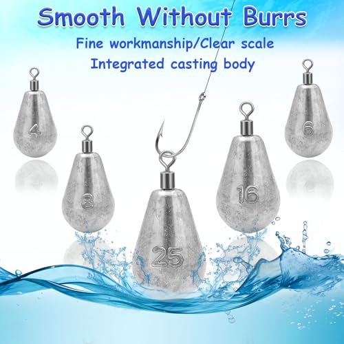 Long Casting Swivel Bell Sinkers Fishing Weights Drop Shot Weights with Swivels Fishing Lead Sinker 1/2oz 3/4oz 1oz 2oz 3oz - size: 1/8oz-10pcs