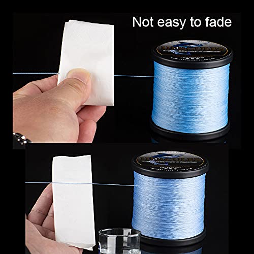 HERCULES Braided Fishing Line, Not Fade, 109-2187 Yards PE Lines, 4 Strands Multifilament Fish line, 6lb - 100lb Test for Saltwater and Freshwater, Abrasion Resistant - color: Brown, size: 6lb (2.7kg)-0.08mm-328Yds (300m)-4S