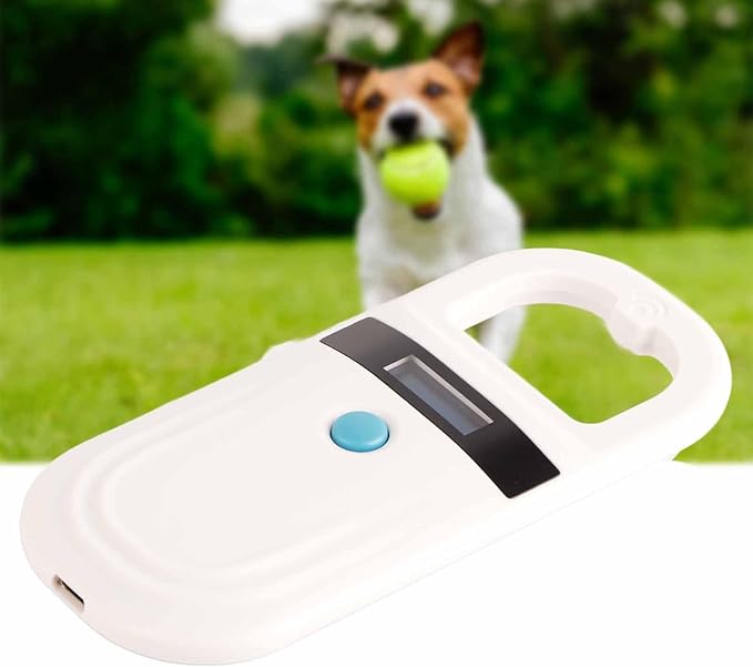 Rechargeable Animal Reader Microchip Scanner for Resource Management, Easy Operation, Applicable for Pet Groomers, Reading FDXB and EMID Microchips