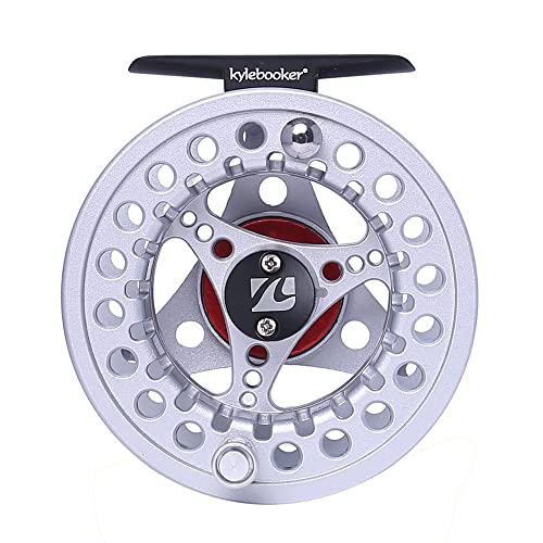 Kylebooker Large Arbor Fly Fishing Reel 3/4wt 5/6wt 7/8wt - color: Silver, size: 7/8wt