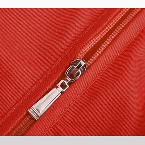 Unisex Men's Women's Lightweight Fishing Tank Vest Casual Outdoor Hiking Travel Cargo Jacket Waistcoat Multi Pockets - color: Red, size: X-Large