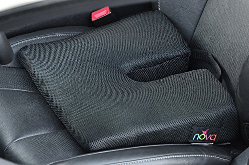 NOVA Medical Products Coccyx Gel Foam Car & Seat Cushion, Black