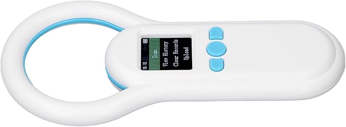 Pet Microchip Scanner, 500 Records Storage 134.2Khz Dog Microchip Scanner, Animal Reader with 1.44 Inch TFT Screen for Pet Animal Identification Management