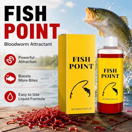 Red Worm Liquid Spray, Concentrated Fish Attractant Liquid, Fishing Bait Scent Attractant, Fast-Acting Red Worm Bait Additive for Freshwater Fishing, Enhances Scent & Improves Bite Response - color: 1PCS