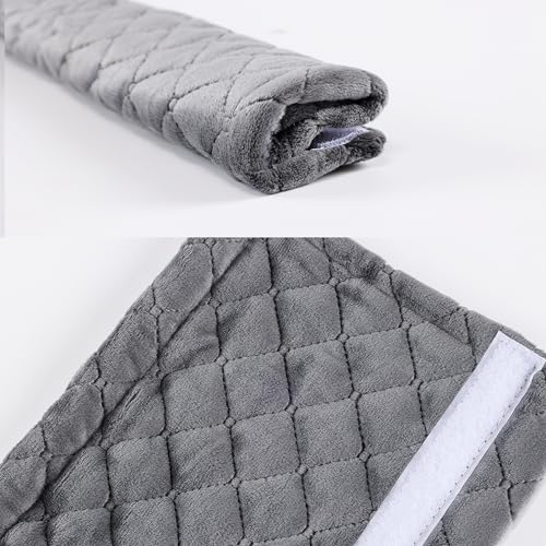 Amooca Soft Automotive Seat Belt Cover Seatbelt Shoulder Pad Neck Protector Cushions Universal Fit SUV Trucks Backpack Dark Grey Extra Long 15.7in - color: Dark Grey, size: 15.7in-1pc