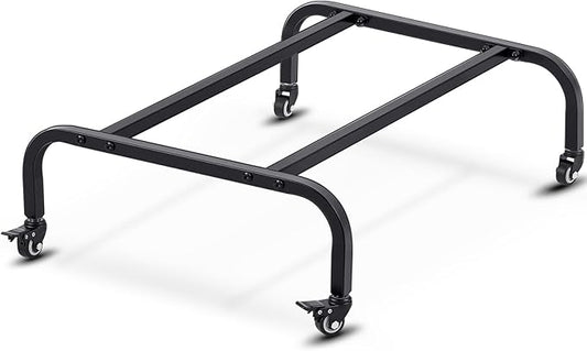 Blulu Tack Trunk Stands for Horses Durable 1" Metal Tubing Construction up to 200lbs Capacity with Wheels Moisture Prevention Metal Saddle Box Support