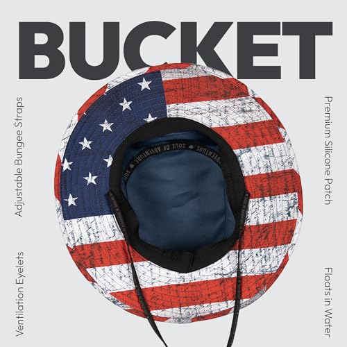 Soul of Adventure Bucket Hat | UV 50+ for Adults | Sun Protection with Adjustable Fit, Moisture-Wicking Fabric - color: Usa Military Camo