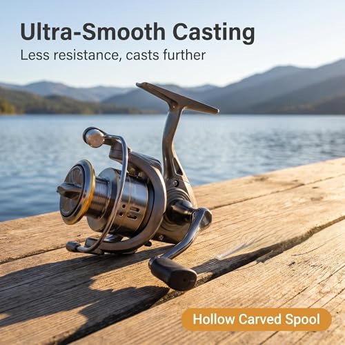 Ultralight Spinning Reel 5.2:1 30KG Drag Fresh/Saltwater - size: LC-4000