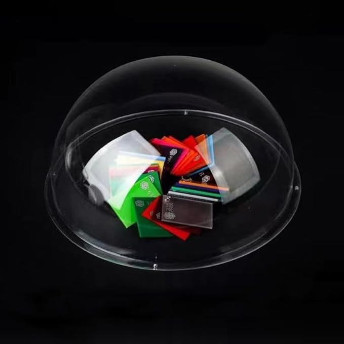 LOTOWELZON 2.75inch Acrylic Replacement Transparent Clear Camera Dome Cover Security Camera Housing Pet Dog Fence Window Skylight Window (ID70mm*H42mm/2.75 * 1.65in)